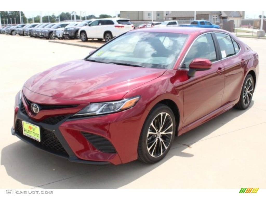 2018 Camry SE - Ruby Flare Pearl / Black photo #3