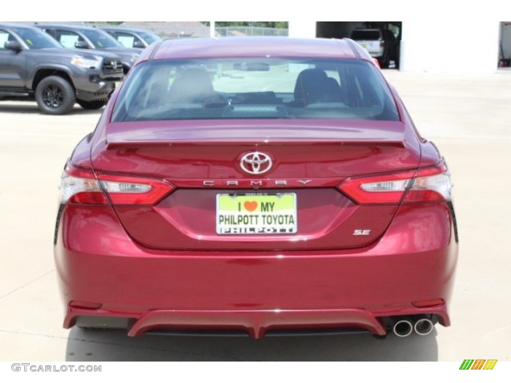2018 Camry SE - Ruby Flare Pearl / Black photo #7