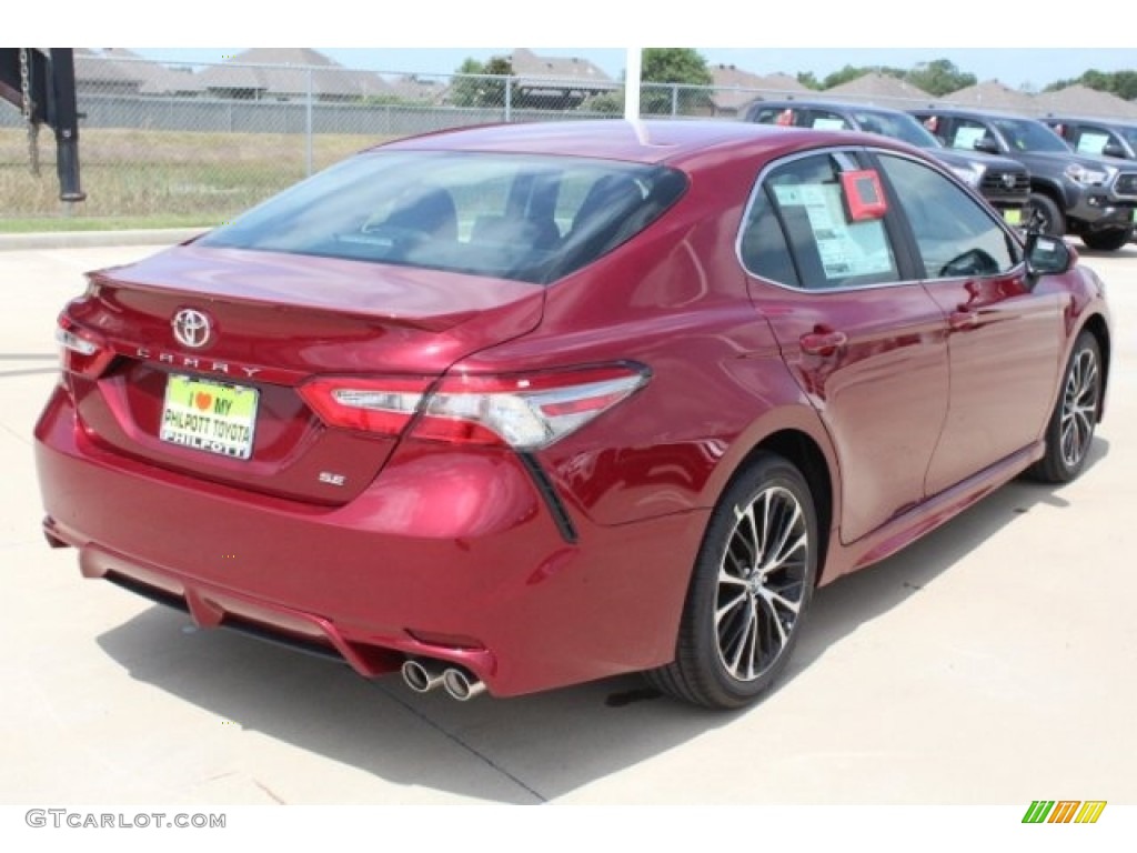 2018 Camry SE - Ruby Flare Pearl / Black photo #8
