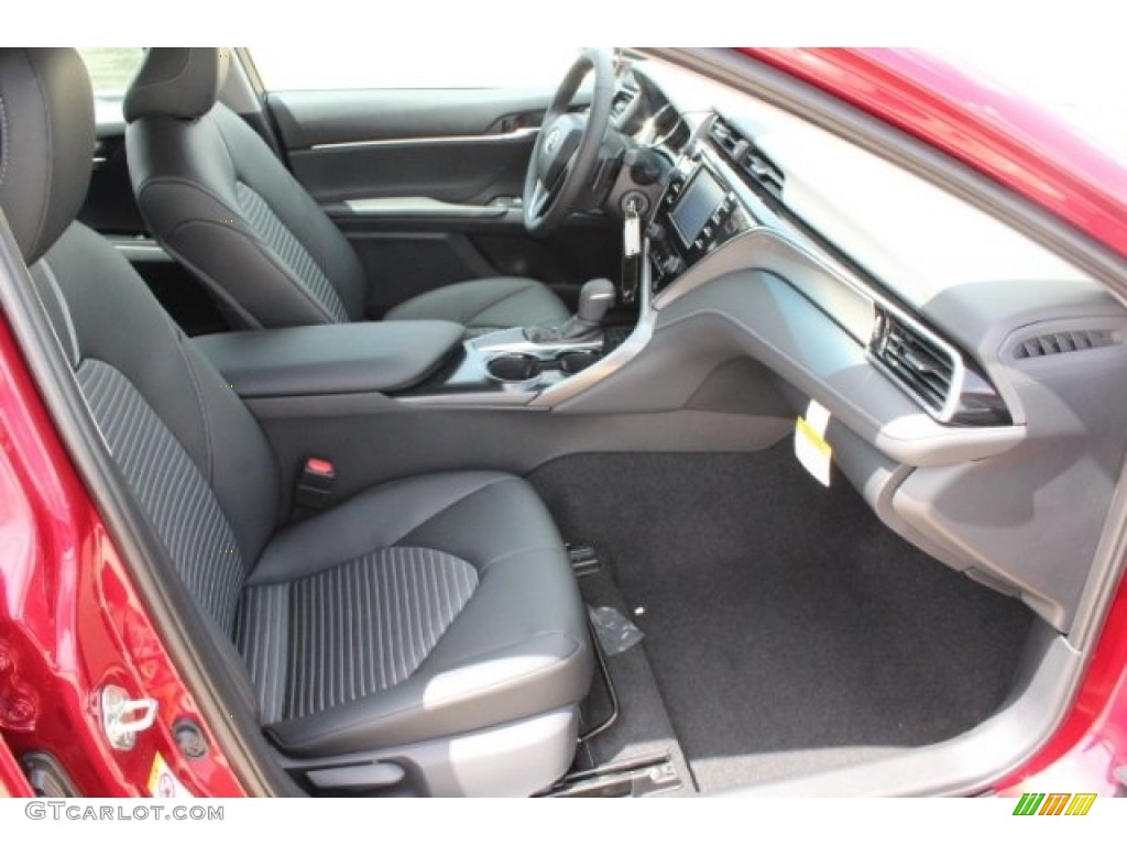 2018 Camry SE - Ruby Flare Pearl / Black photo #31
