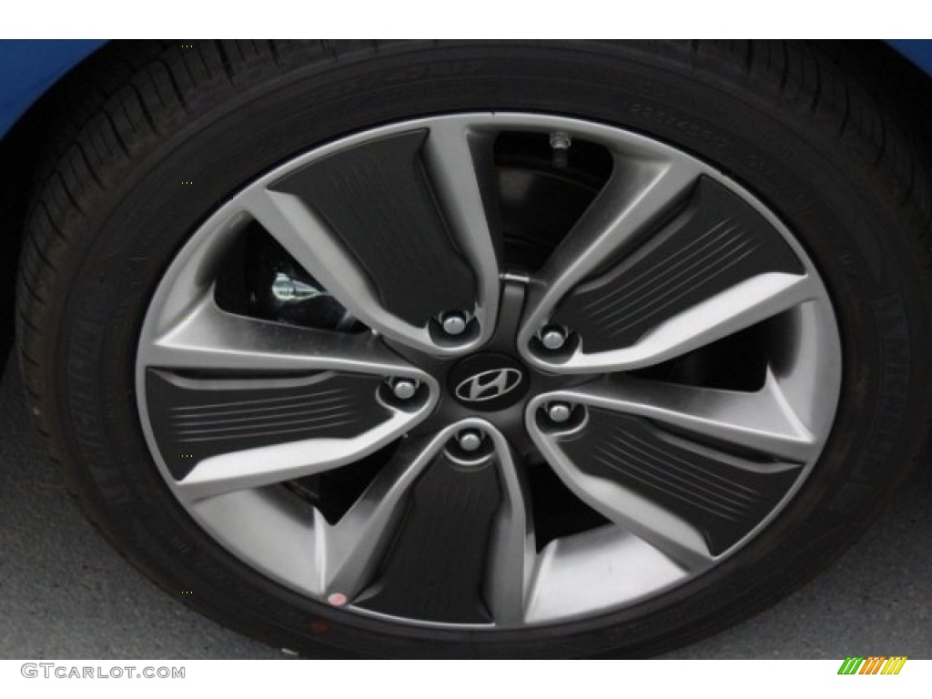 2018 Ioniq Hybrid Limited - Electric Blue Metallic / Charcoal Black photo #5