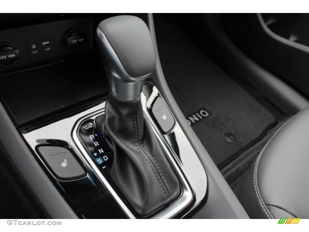 2018 Ioniq Hybrid Limited - Electric Blue Metallic / Charcoal Black photo #20