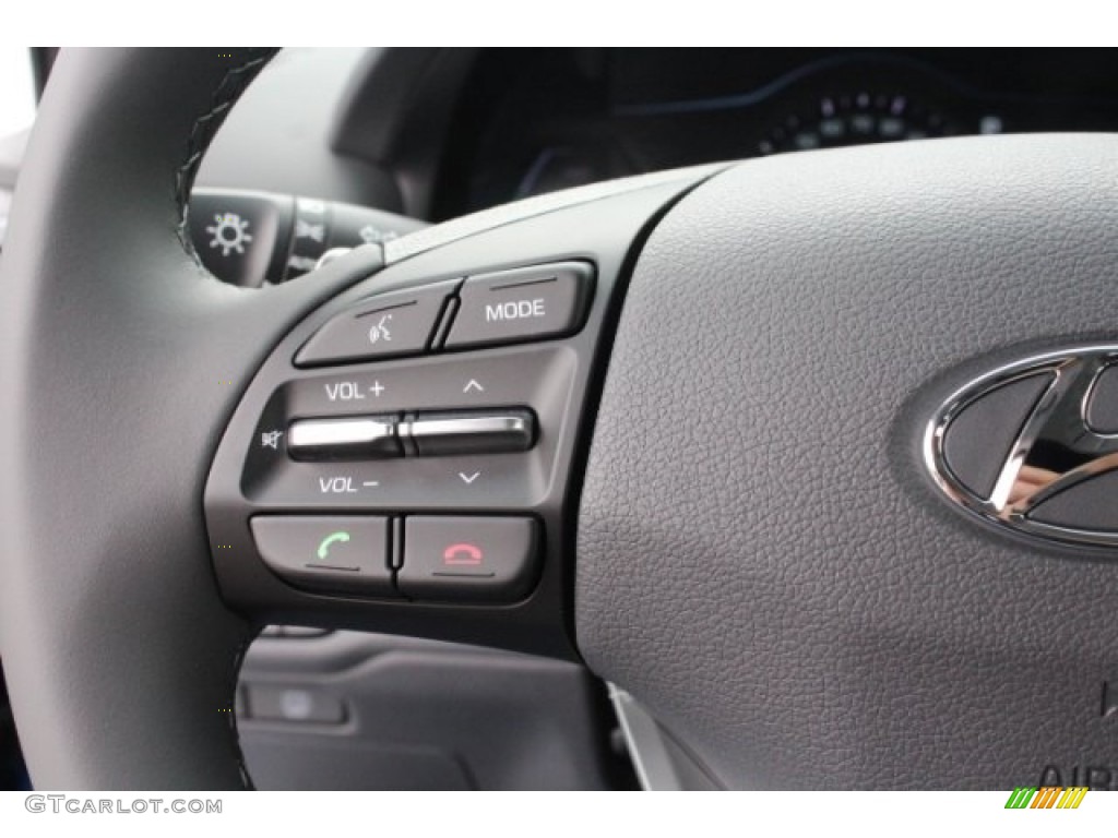 2018 Ioniq Hybrid Limited - Electric Blue Metallic / Charcoal Black photo #21