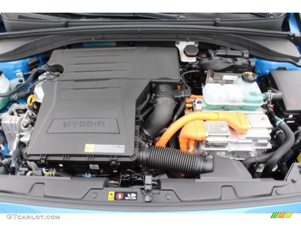 2018 Ioniq Hybrid Limited - Electric Blue Metallic / Charcoal Black photo #35