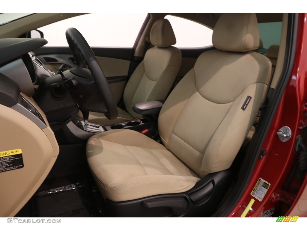 2012 Elantra GLS - Red Allure / Beige photo #6