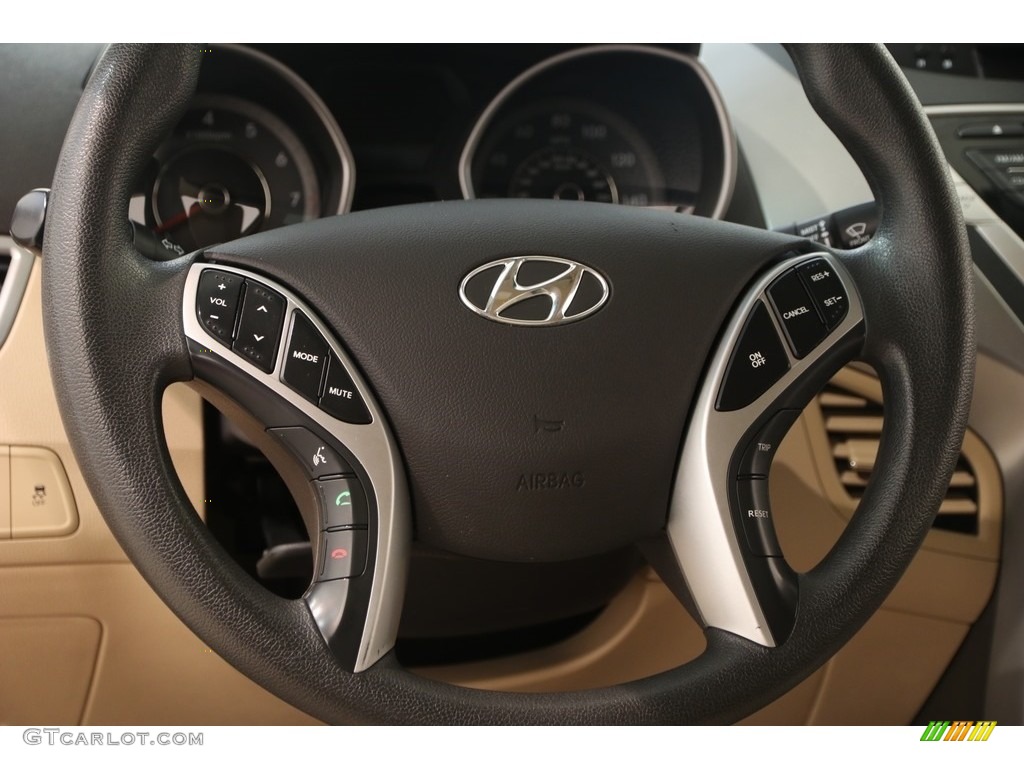 2012 Elantra GLS - Red Allure / Beige photo #7