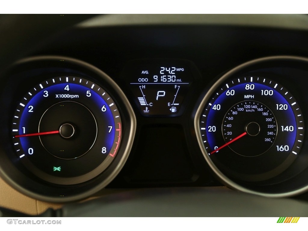 2012 Elantra GLS - Red Allure / Beige photo #8