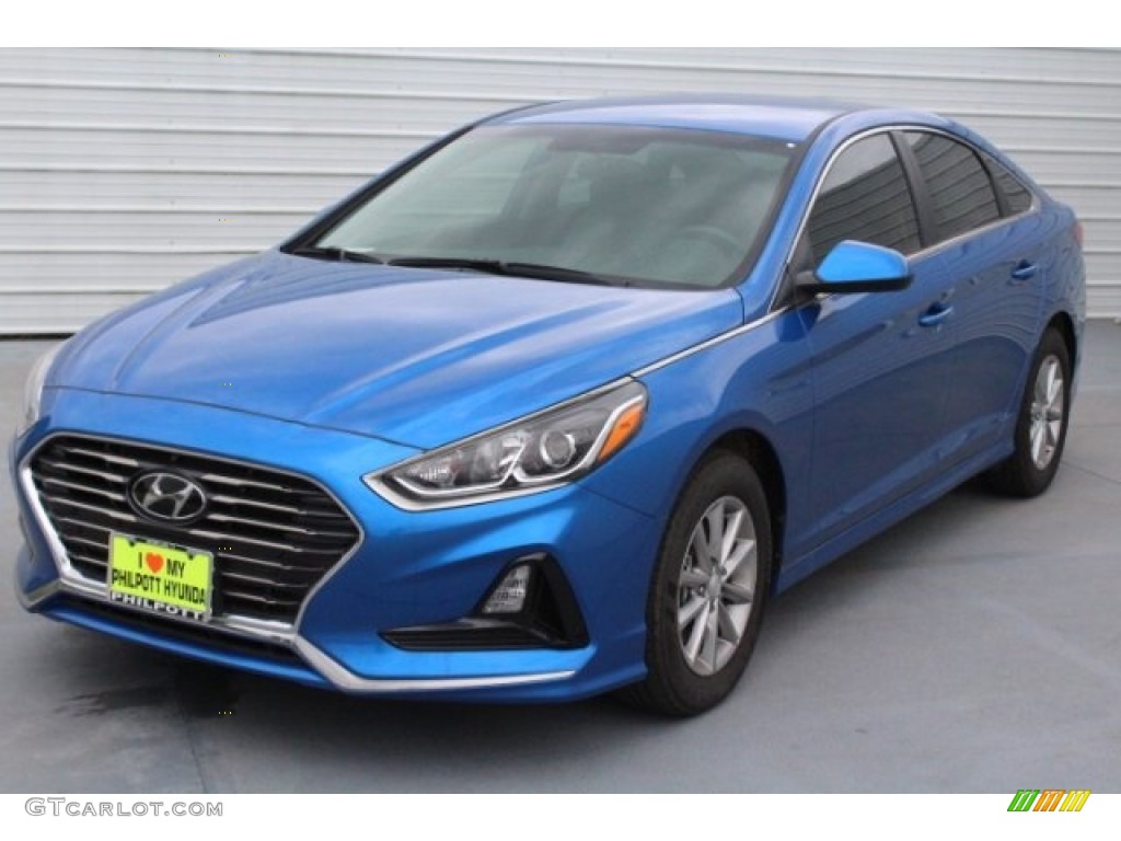 2018 Electric Blue Hyundai Sonata SE 128356662 Photo 3