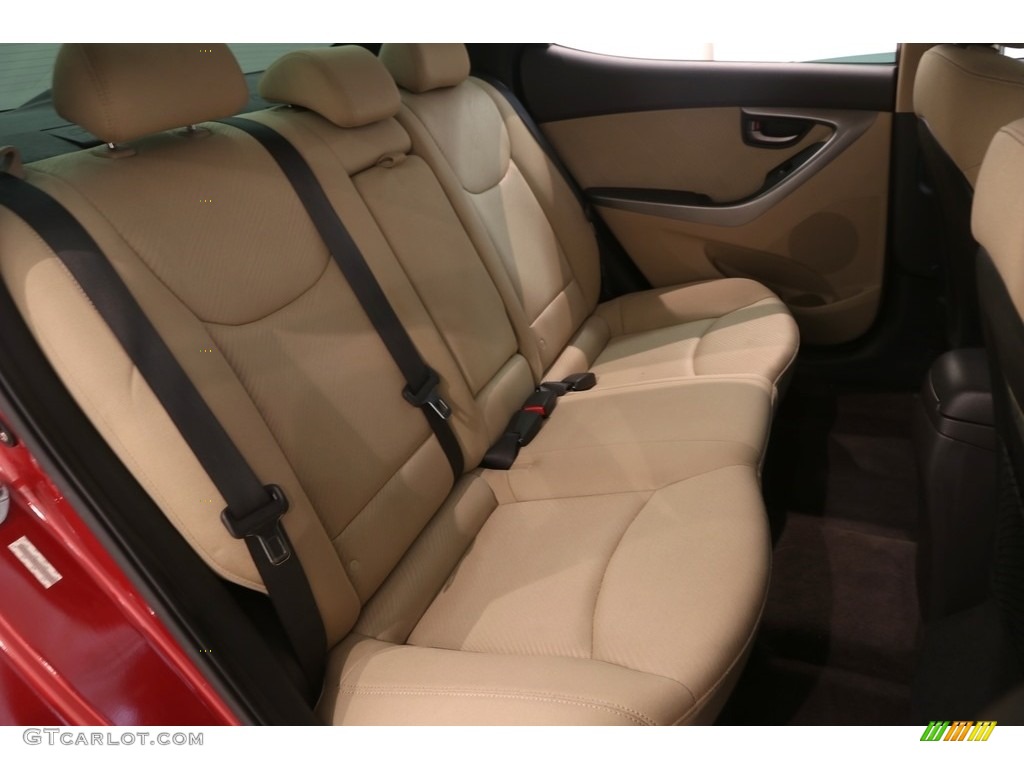2012 Elantra GLS - Red Allure / Beige photo #14