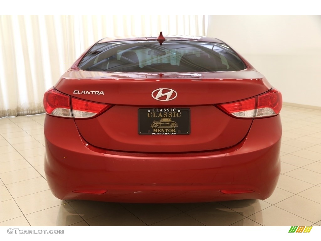 2012 Elantra GLS - Red Allure / Beige photo #16
