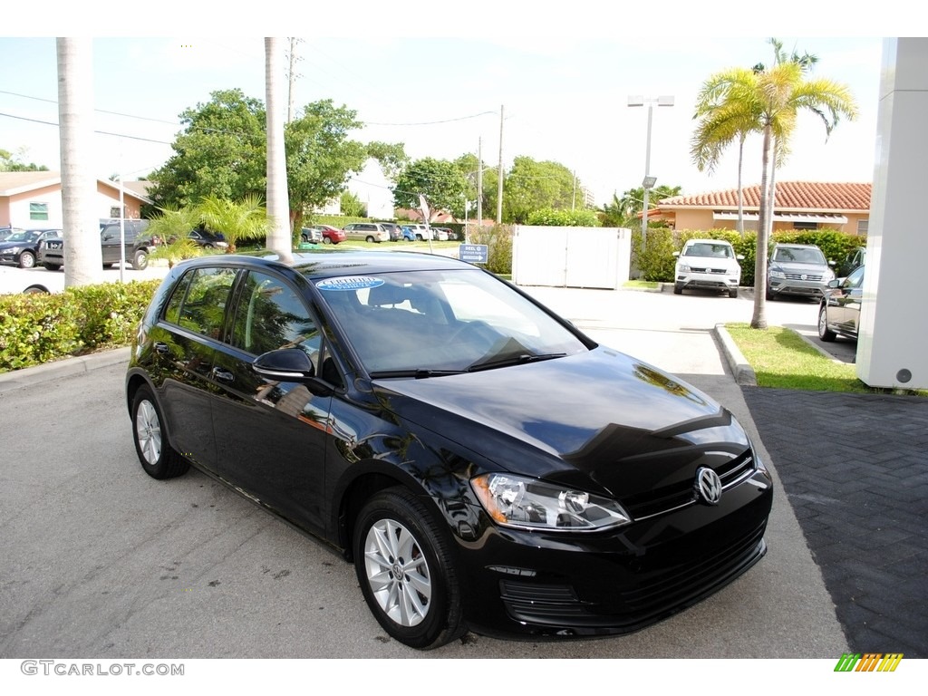2015 Golf 4 Door 1.8T S - Black / Black photo #1
