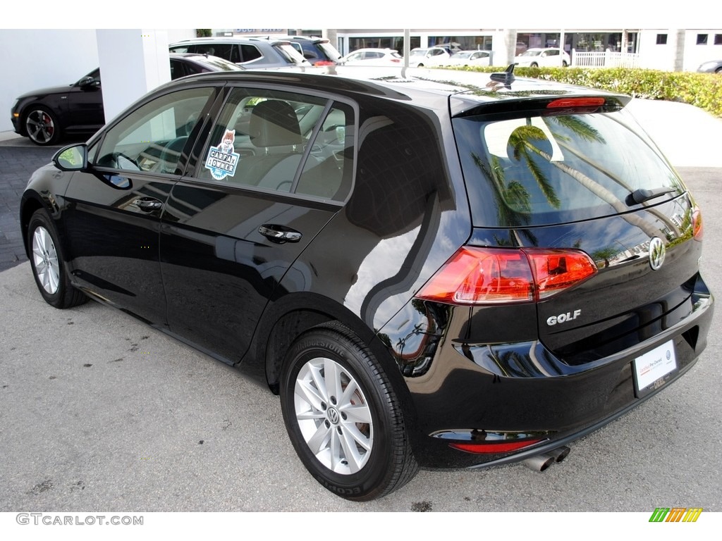 2015 Golf 4 Door 1.8T S - Black / Black photo #6