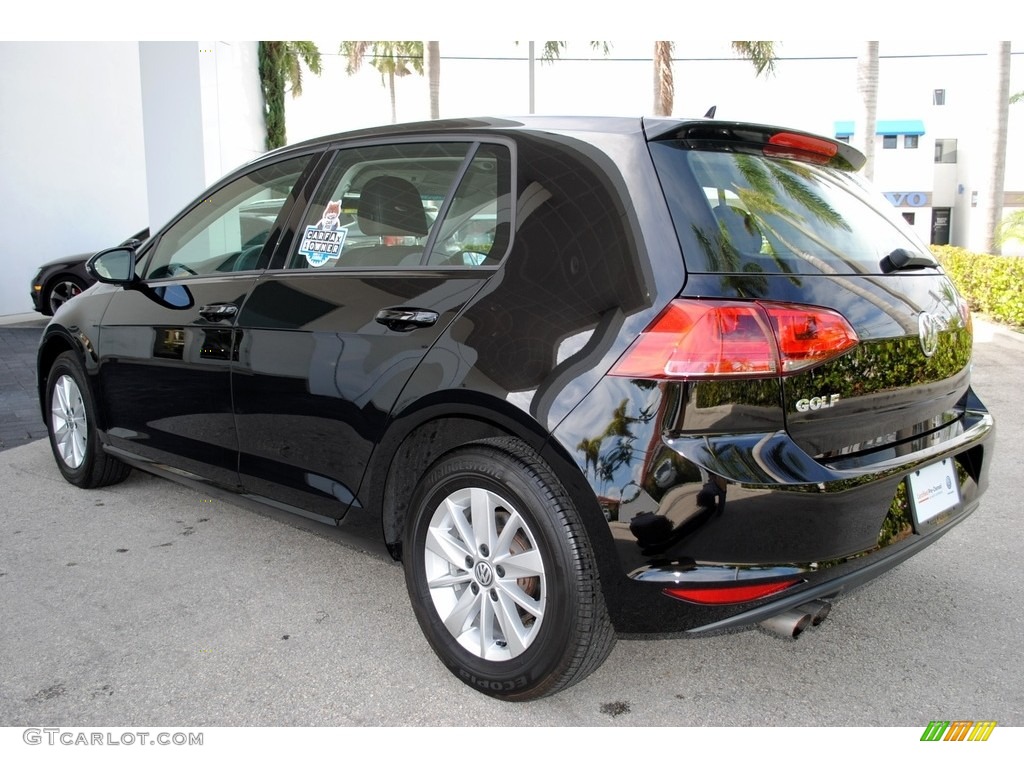 2015 Golf 4 Door 1.8T S - Black / Black photo #7