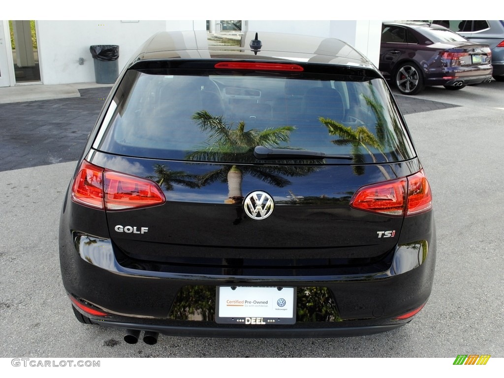 2015 Golf 4 Door 1.8T S - Black / Black photo #8
