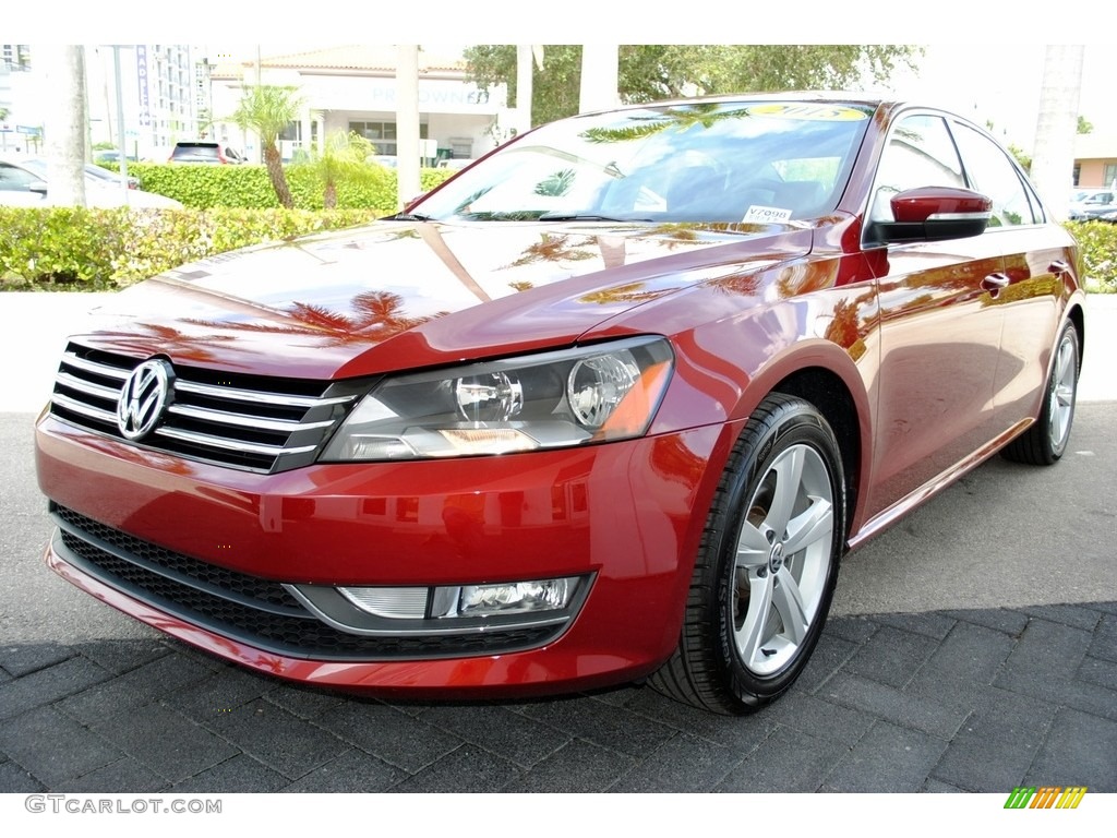 2015 Passat Wolfsburg Edition Sedan - Fortana Red Metallic / Titan Black photo #5