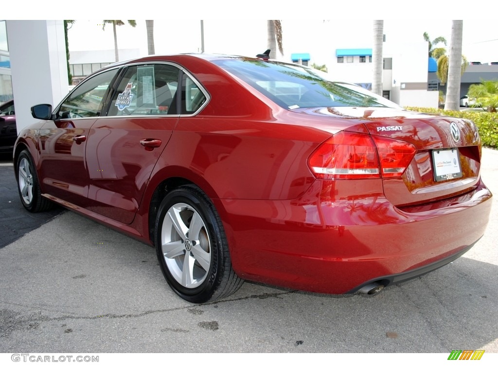 2015 Passat Wolfsburg Edition Sedan - Fortana Red Metallic / Titan Black photo #7