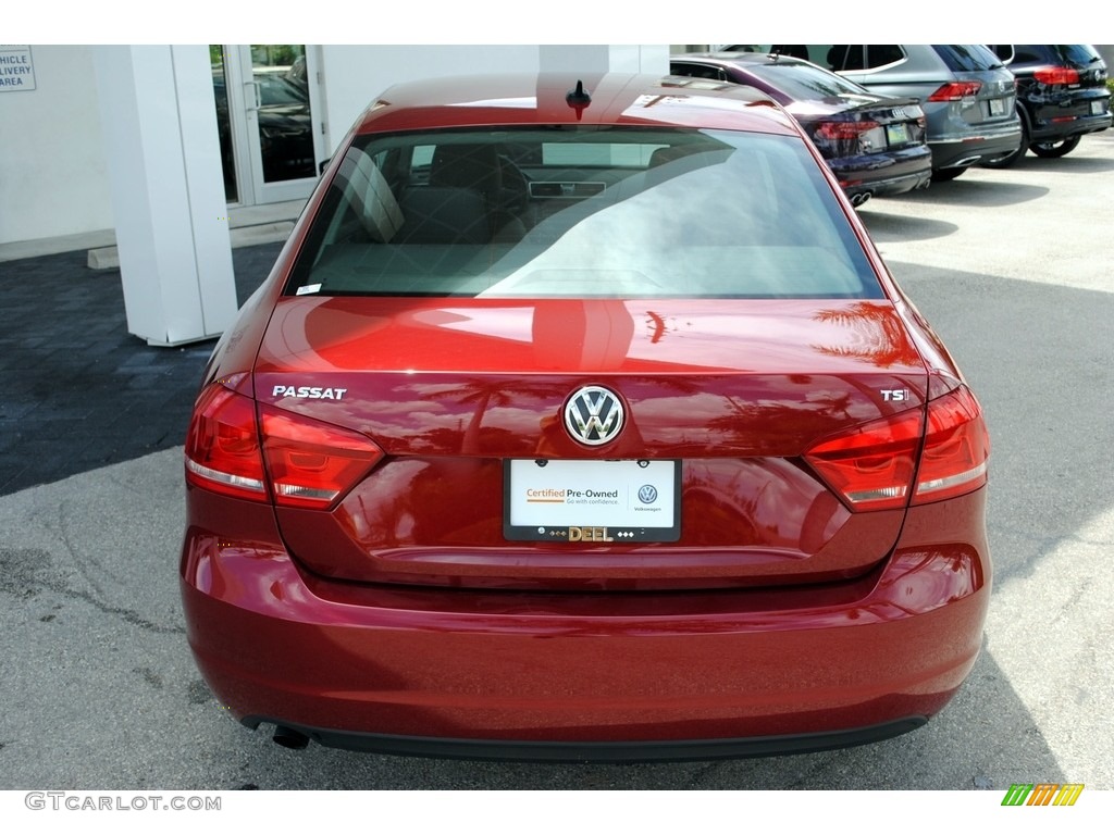 2015 Passat Wolfsburg Edition Sedan - Fortana Red Metallic / Titan Black photo #8