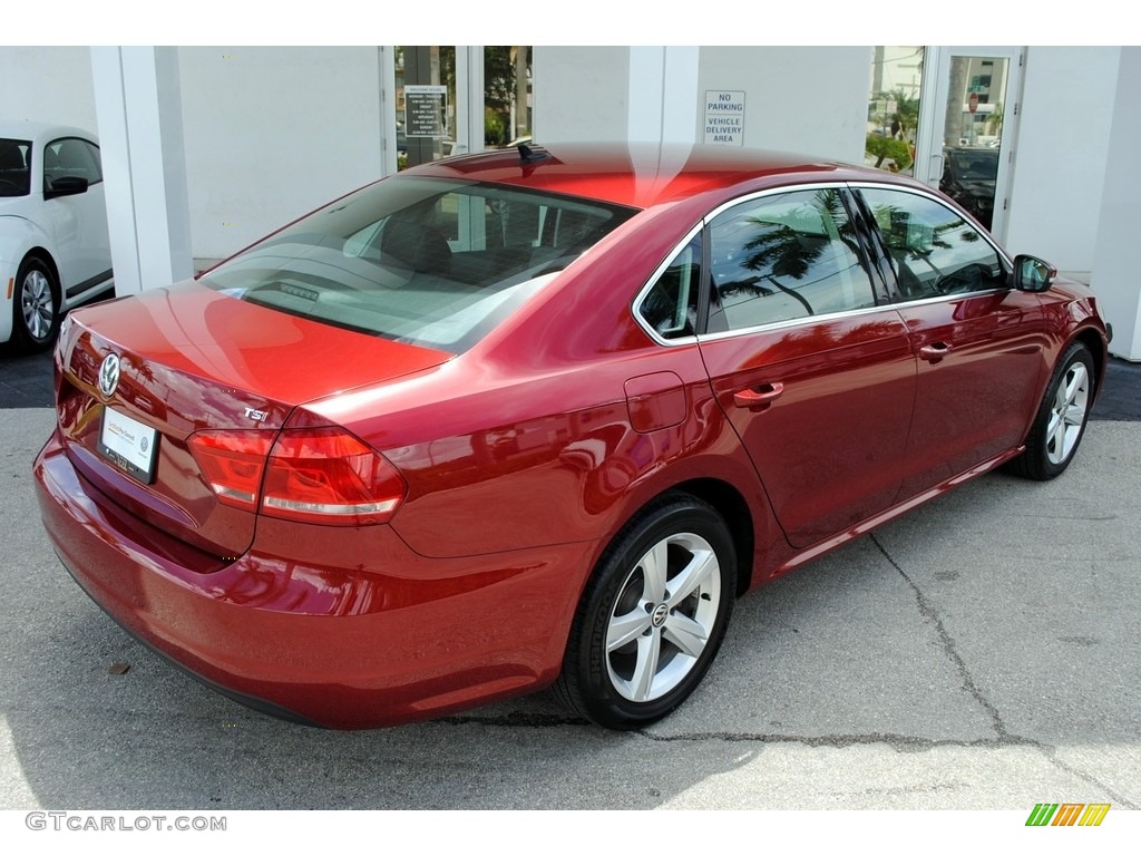 2015 Passat Wolfsburg Edition Sedan - Fortana Red Metallic / Titan Black photo #9
