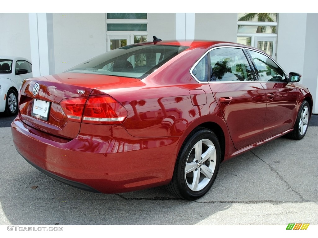 2015 Passat Wolfsburg Edition Sedan - Fortana Red Metallic / Titan Black photo #10