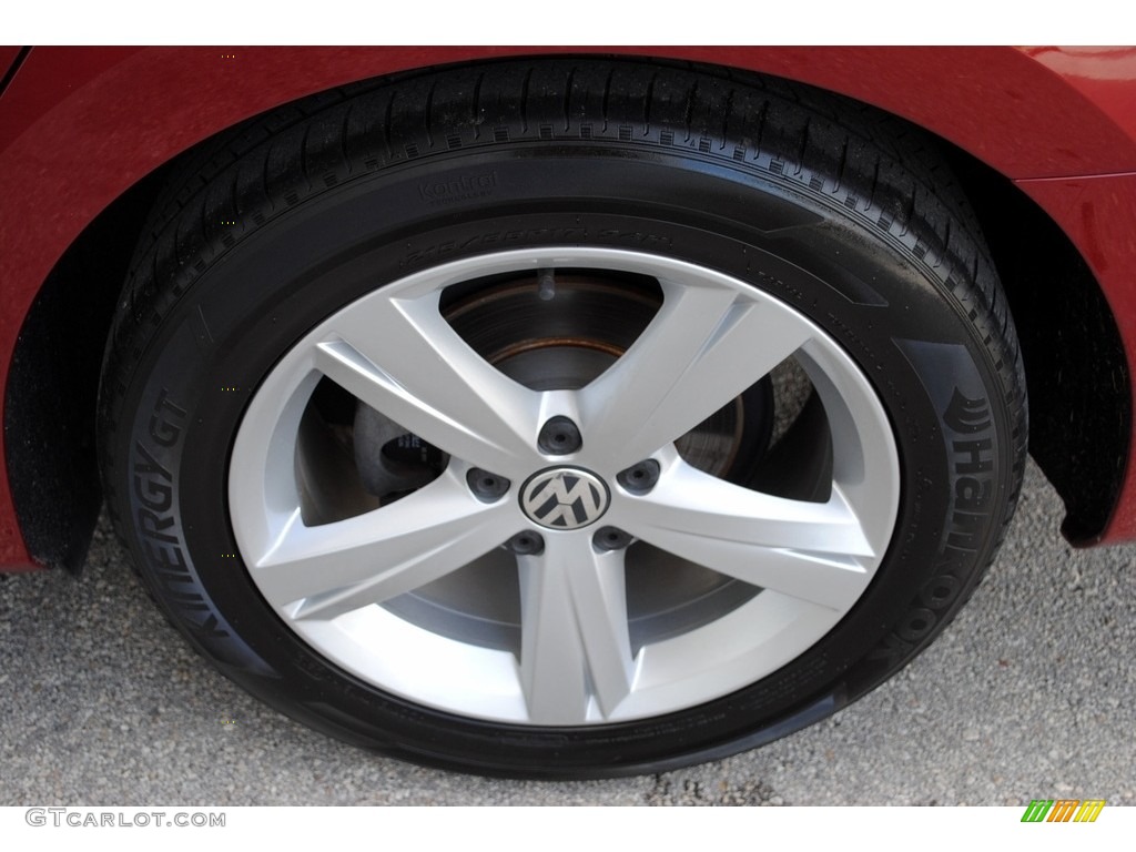2015 Passat Wolfsburg Edition Sedan - Fortana Red Metallic / Titan Black photo #11