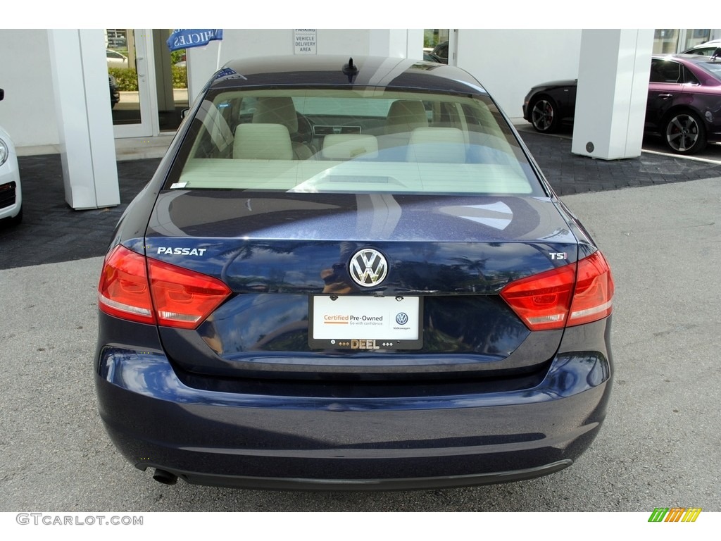 2015 Passat Wolfsburg Edition Sedan - Night Blue Metallic / Cornsilk Beige photo #8