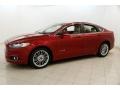 2014 Ruby Red Ford Fusion Hybrid SE  photo #3