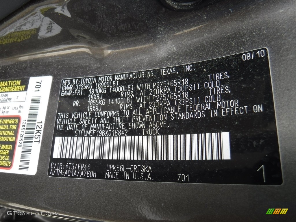 2011 Tundra TRD Double Cab 4x4 - Pyrite Mica / Sand Beige photo #24