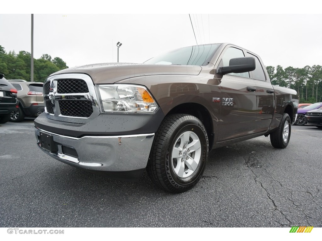 2018 1500 Express Quad Cab - Walnut Brown Metallic / Black/Diesel Gray photo #3