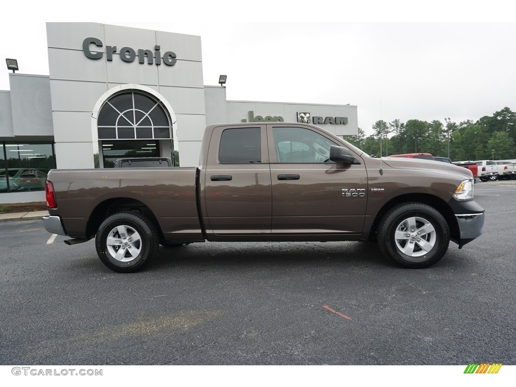 2018 1500 Express Quad Cab - Walnut Brown Metallic / Black/Diesel Gray photo #11