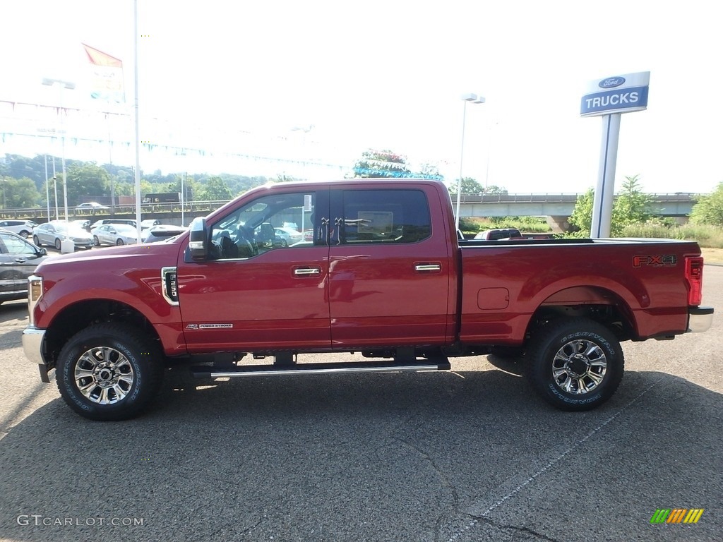 Ruby Red 2019 Ford F250 Super Duty XLT Crew Cab 4x4 Exterior Photo #128400813