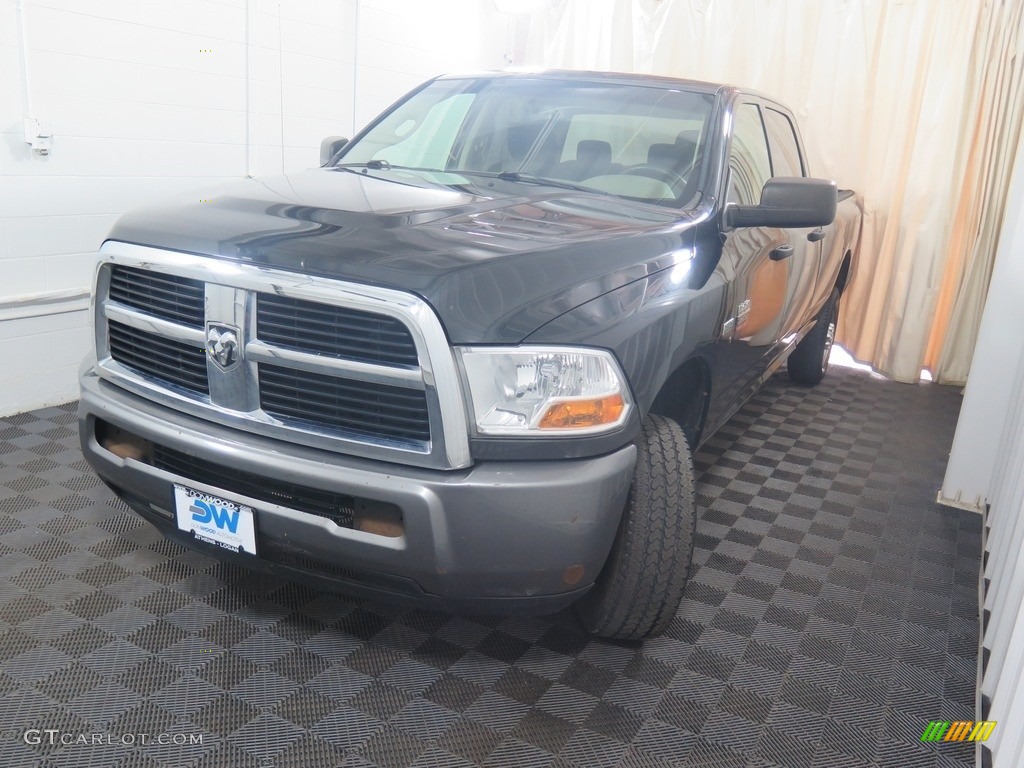 2010 Ram 2500 ST Crew Cab 4x4 - Brilliant Black Crystal Pearl / Dark Slate/Medium Graystone photo #5