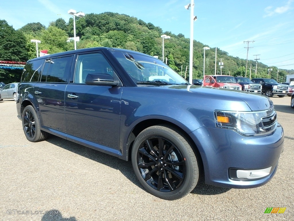 2018 Flex SEL AWD - Blue / Dark Earth Gray/Light Earth Gray photo #10