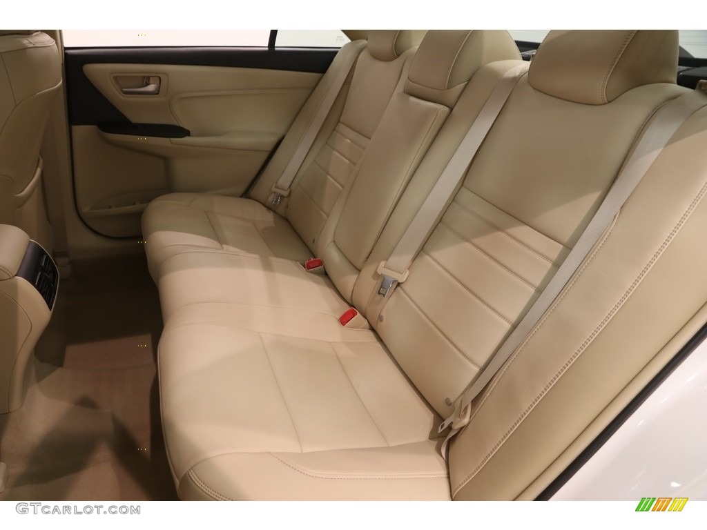 2015 Camry XLE V6 - Blizzard Pearl White / Almond photo #20