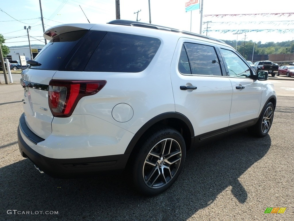 2018 Explorer Sport 4WD - White Platinum / Ebony Black photo #3