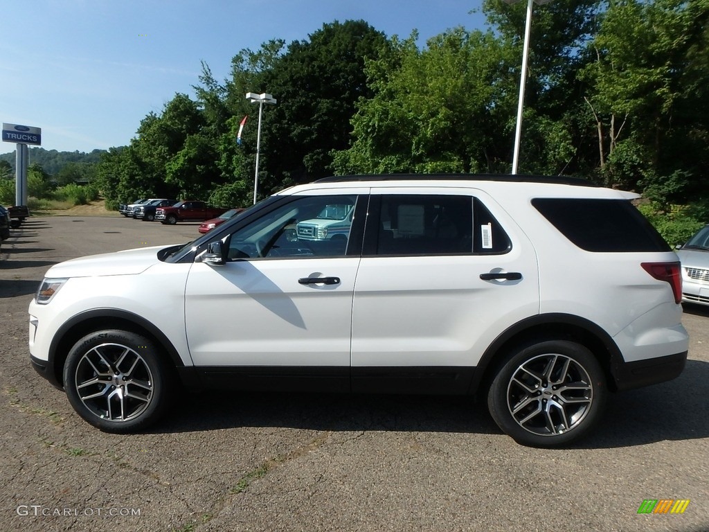 2018 Explorer Sport 4WD - White Platinum / Ebony Black photo #6