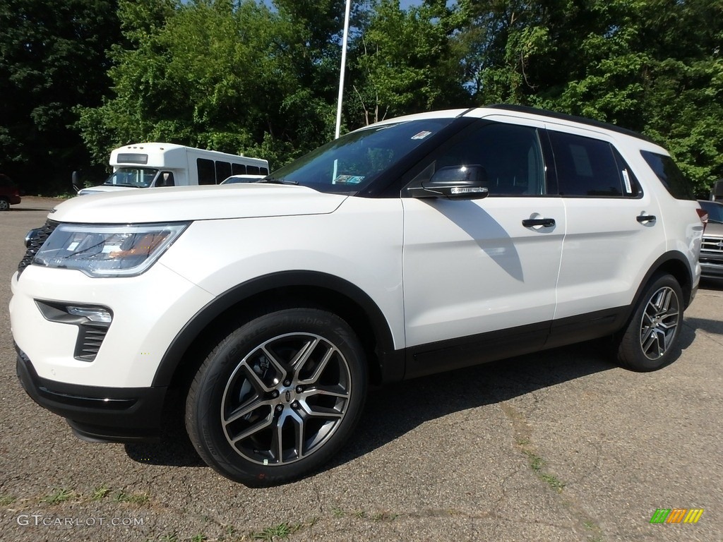 2018 Explorer Sport 4WD - White Platinum / Ebony Black photo #7