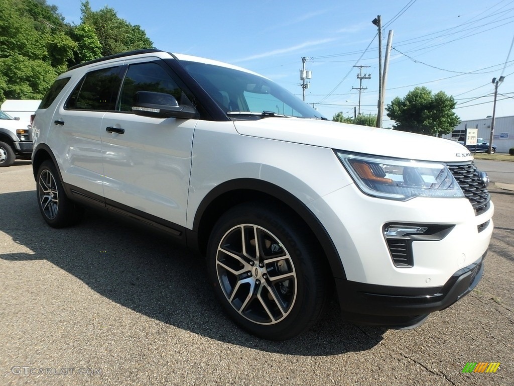 2018 Explorer Sport 4WD - White Platinum / Ebony Black photo #9