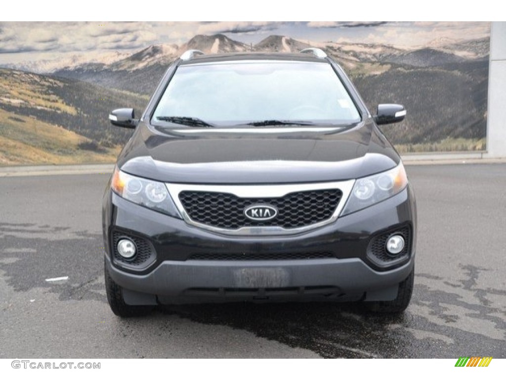 2011 Sorento LX AWD - Ebony Black / Black photo #8