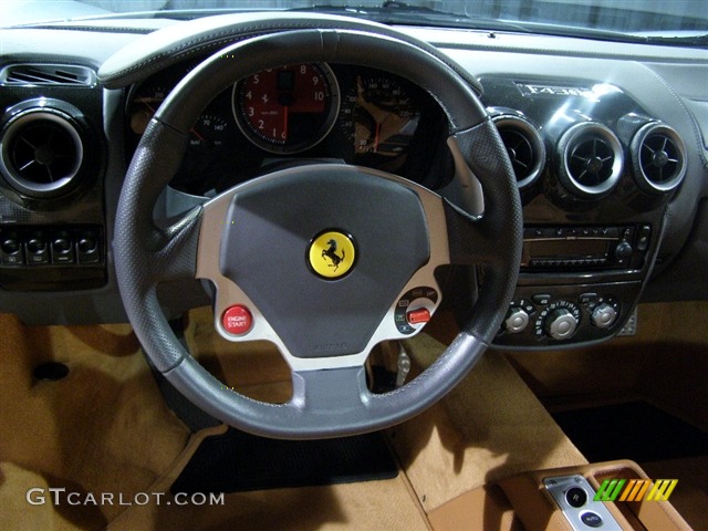 2006 Ferrari F430 Coupe F1 Natural Steering Wheel Photo #128409