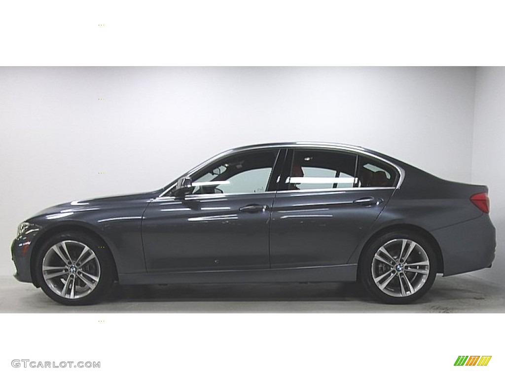 2018 3 Series 330i xDrive Sedan - Mineral Grey Metallic / Coral Red photo #2