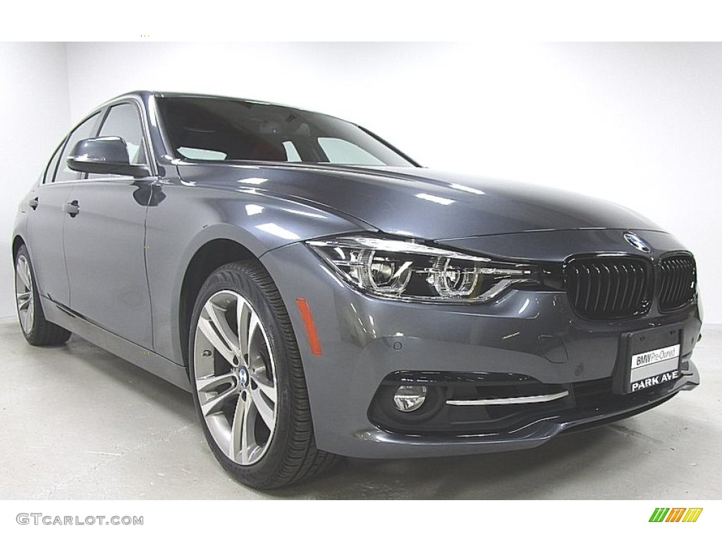 2018 3 Series 330i xDrive Sedan - Mineral Grey Metallic / Coral Red photo #7