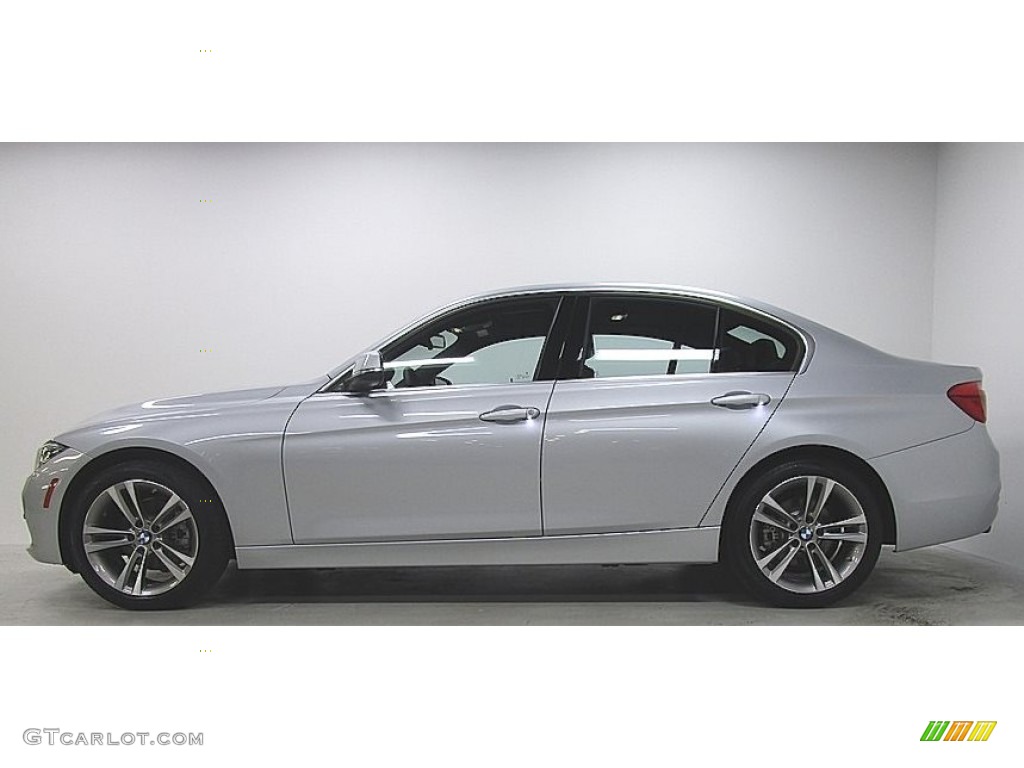 2018 3 Series 330i xDrive Sedan - Glacier Silver Metallic / Black photo #2