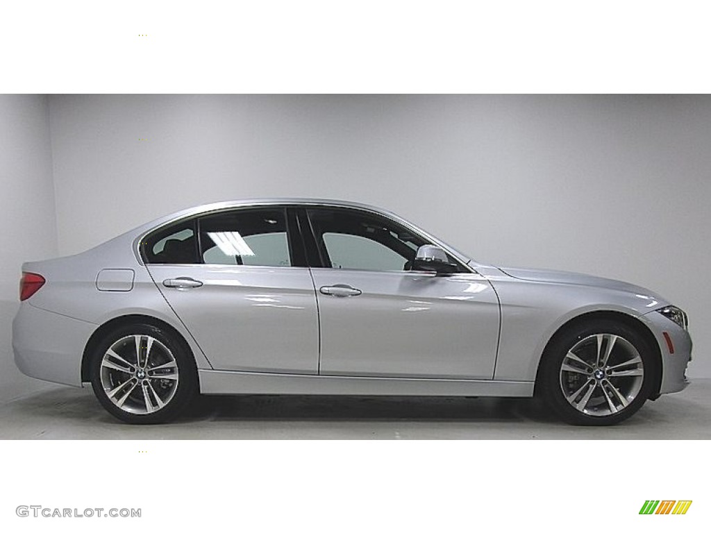 2018 3 Series 330i xDrive Sedan - Glacier Silver Metallic / Black photo #6