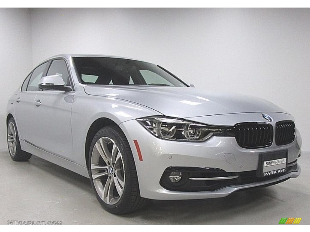 2018 3 Series 330i xDrive Sedan - Glacier Silver Metallic / Black photo #7