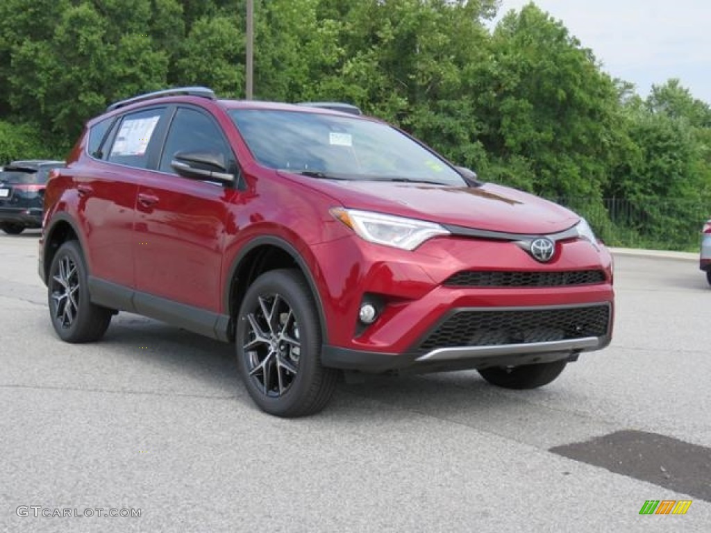 Ruby Flare Pearl 2018 Toyota RAV4 SE Exterior Photo #128414353