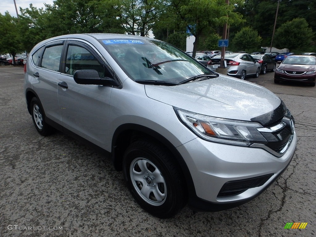 2015 CR-V LX AWD - Alabaster Silver Metallic / Black photo #8