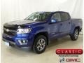 2016 Laser Blue Chevrolet Colorado Z71 Crew Cab 4x4 #128415963