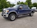 Dark Blue Pearl Metallic 2011 Ford F250 Super Duty Lariat Crew Cab 4x4