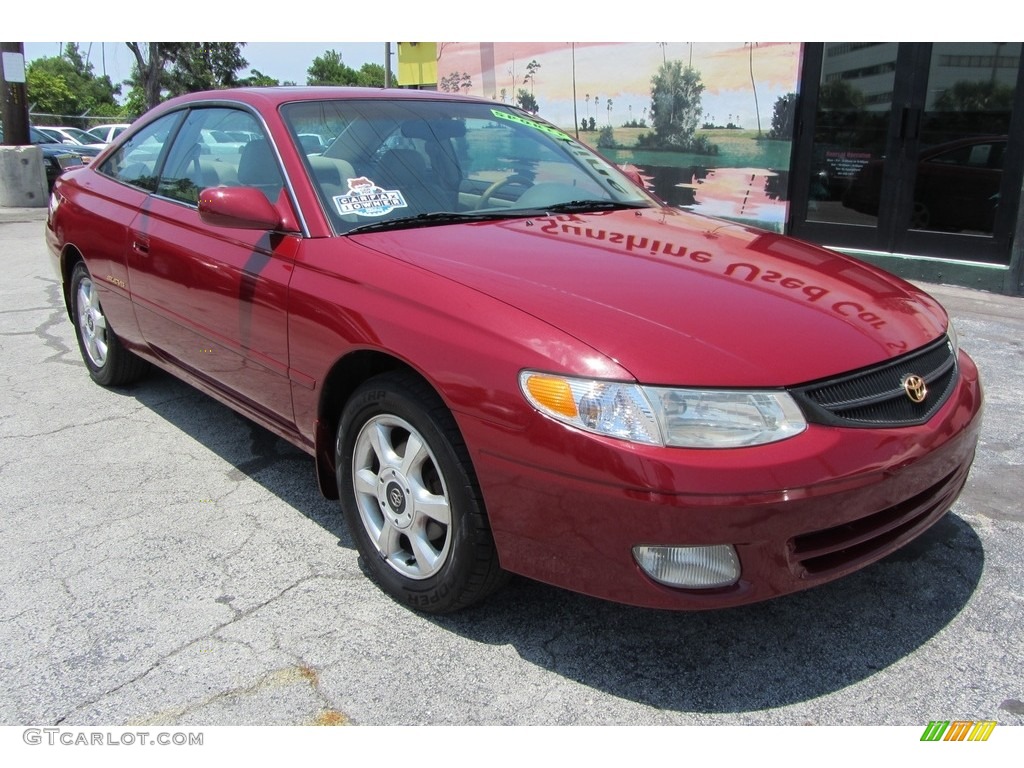 1999 Solara SLE V6 Coupe - Red Flame Metallic / Charcoal photo #3