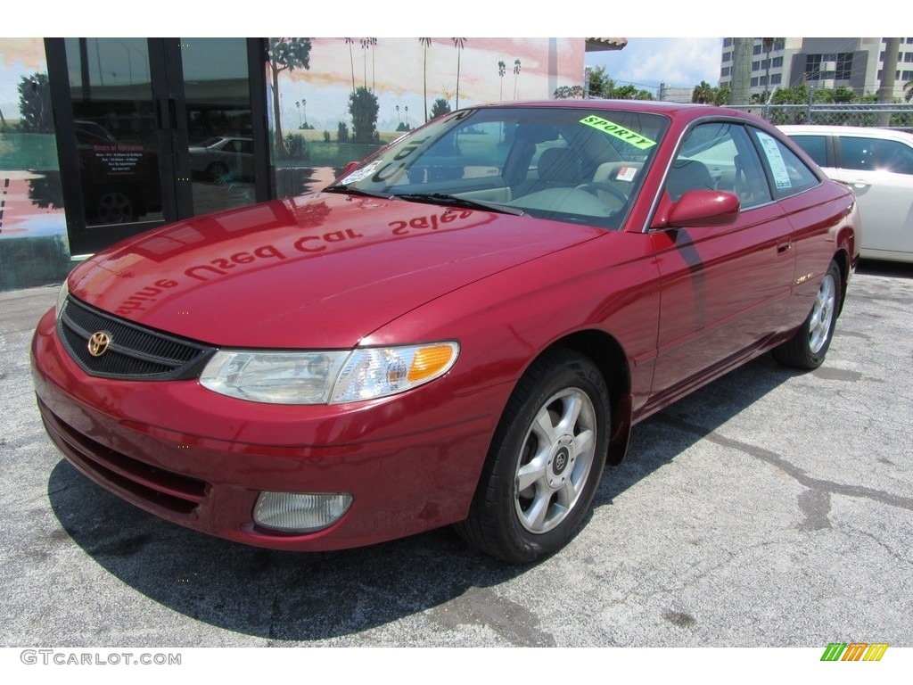 1999 Solara SLE V6 Coupe - Red Flame Metallic / Charcoal photo #5